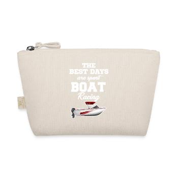 The best days are spent with boat races, - Organic Pouch - nature - Front