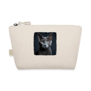 Chat bleu russe Russisch Blau Katze - Trousse biologique - nature - Devant