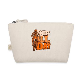 Dirt All Day Racing Supermoto Motorradfahrer - Bio-Täschchen - Natur - Vorne