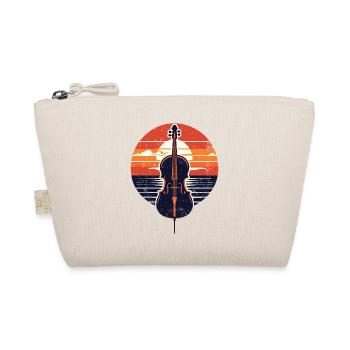 Retro Cello Instrument Orchester Cellist Musiker - Bio-Täschchen - Natur - Vorne