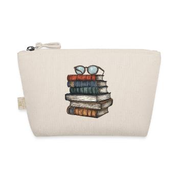 Pile de livres classiques avec des lunettes dessus - Trousse biologique - nature - Devant
