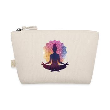 Silence in the Pose: A Yoga Silhouette with Manda - Organic Pouch - nature - Front