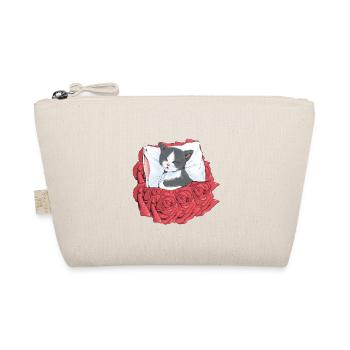 Katze Katzen Blumen - Bio-Täschchen - Natur - Vorne
