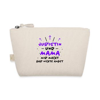 Juristin Spruch Jura Lustiges Juristin Geschenk - Bio-Täschchen - Natur - Vorne