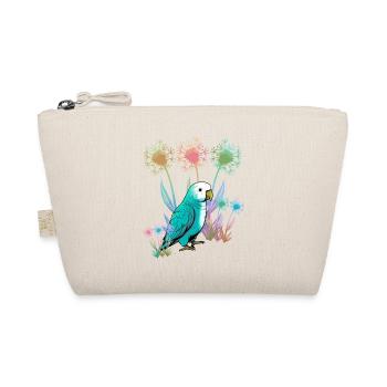Natur Blumen Papagei Vogel Wildnis - Bio-Täschchen - Natur - Vorne