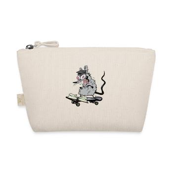 Learned Student Learning Rat Skater Teenager - Organic Pouch - nature - Front