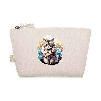 Siberian Cat Sibirische Katze - Organic Pouch - nature - Front