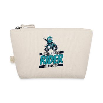 Future Motocross Rider Like My Daddy Racing - Organic Pouch - nature - Front