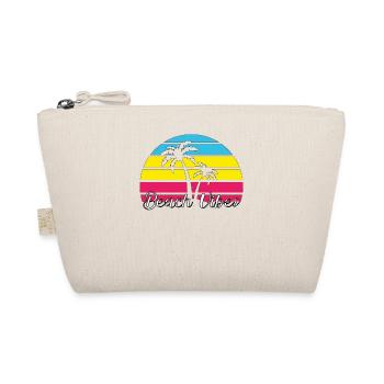 Beach Vibes. Sommer, Sonne, Urlaub, Palmen, Retro, - Bio-Täschchen - Natur - Vorne