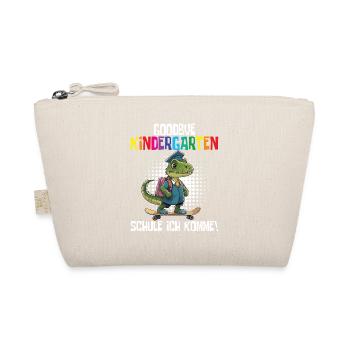 School Enrollment Dino Back to School - Organic Pouch - nature - Front