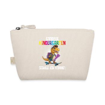 School Enrollment Dino Back to School - Organic Pouch - nature - Front