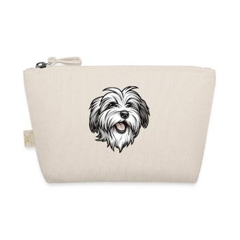 Baumwollhund | Coton de Tulear | Cartoon Artwork - Bio-Täschchen - Natur - Vorne