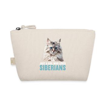Siberian Cat Sibirische Katze - Organic Pouch - nature - Front