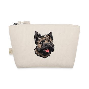 Cairn Terrier | Cartoon Artwork - Bio-Täschchen - Natur - Vorne
