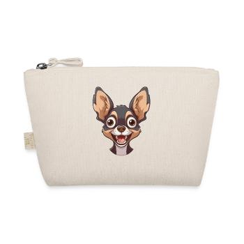 Chihuahua | Cartoon Artwork - Bio-Täschchen - Natur - Vorne