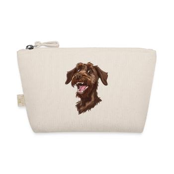 German Stichelhaar | German roughhaired pointer - Organic Pouch - nature - Front