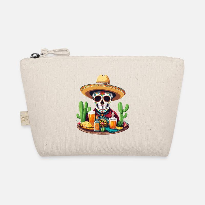 Tequila Skull Cinco De Mayo Mexiko Feier Bio-Täschchen