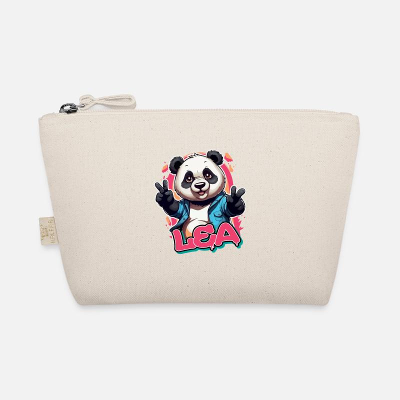 LEA - Beau nom de fille avec Cool Panda Trousse biologique