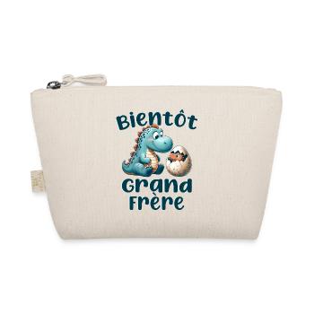 Bientôt Grand Frère Dinosaure - Annonce Grossesse - Trousse biologique - nature - Devant