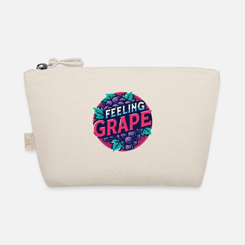 Feeling Grape Pun Winemaker Wine Shirt Organic Pouch