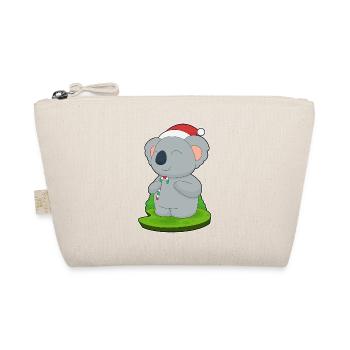 Koala Christmas Candy Cane - Organic Pouch - nature - Front