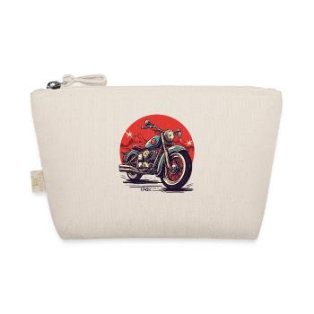 Large Chopper Motorcycle - Organic Pouch - nature - Front