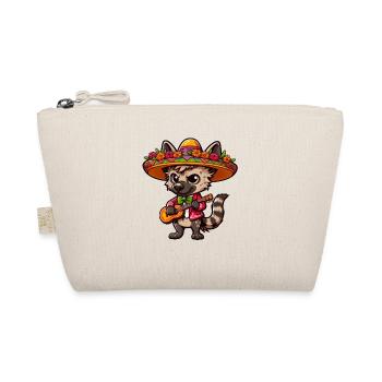 Cinco de Mayo Hyena Mariachi Guitar - Organic Pouch - nature - Front