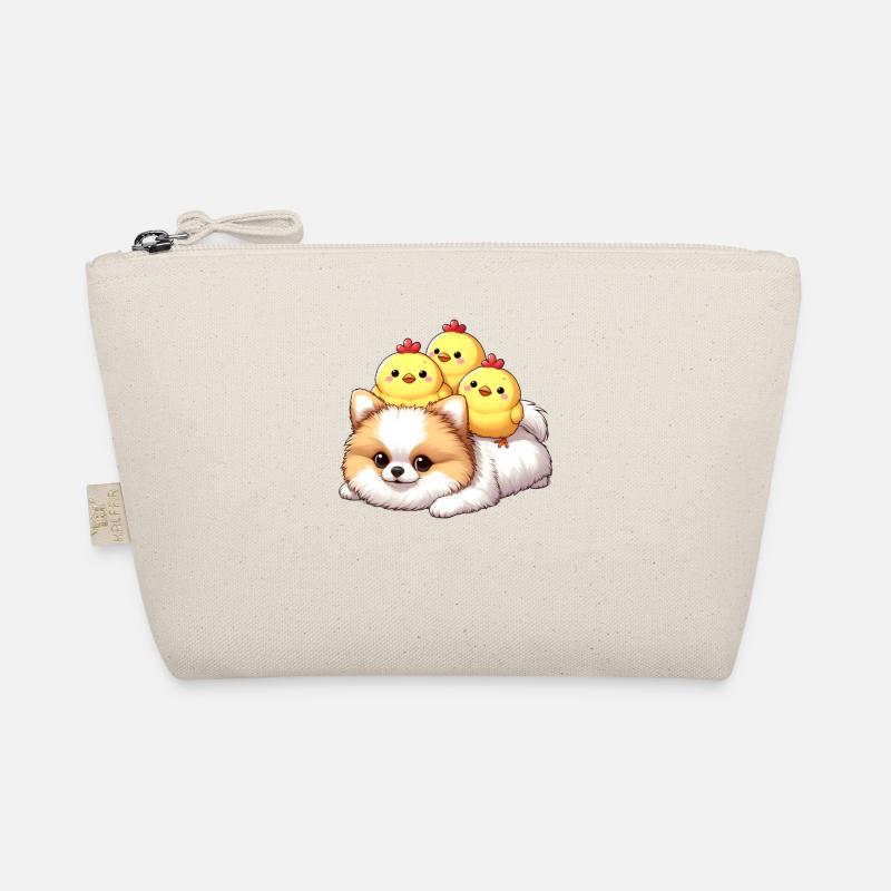 Cute chick on a Pomeranian Organic Pouch