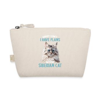 Siberian Cat Sibirische Katze - Organic Pouch - nature - Front