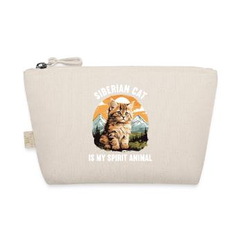Siberian Cat Sibirische Katze - Organic Pouch - nature - Front
