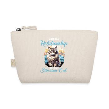 Siberian Cat Sibirische Katze - Organic Pouch - nature - Front