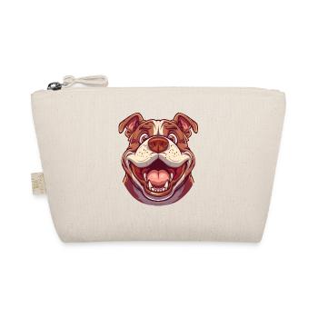 English Bulldog | Bolddog | Cartoon Artwork - Organic Pouch - nature - Front