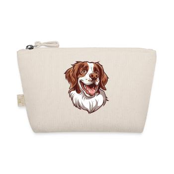 Epagneul Breton | Brittany Spaniel | Cartoon - Bio-Täschchen - Natur - Vorne