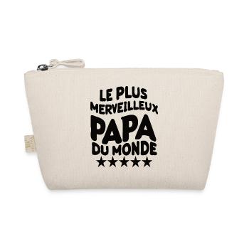 Belle idée cadeau fete des pères anniversaire papa - Trousse biologique - nature - Devant