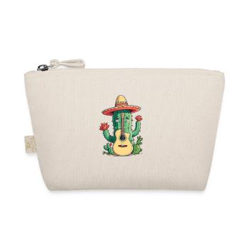 Cactus Mexican mariachi guitarist musician - Organic Pouch - nature - Front