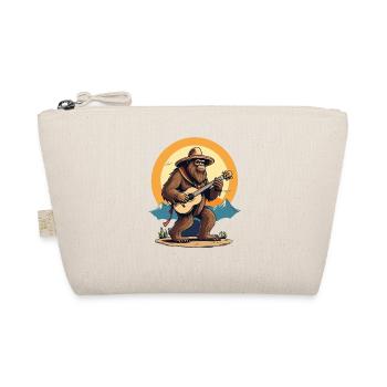 Bigfoot Mexican Mariachi Guitar Fun - Organic Pouch - nature - Front