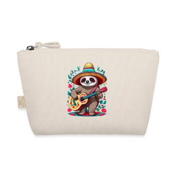 Faultier Mariachi Mexiko Musik Fiesta - Bio-Täschchen - Natur - Vorne