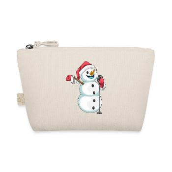 Snowman Christmas Singing - Organic Pouch - nature - Front