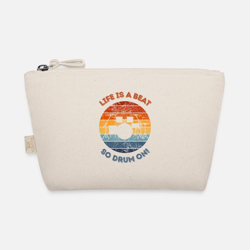 Life is a beat, so drum on! For drums lover Organic Pouch