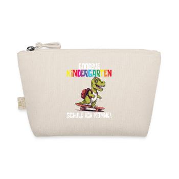 School Enrollment Dino Back to School - Organic Pouch - nature - Front