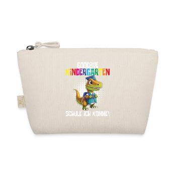 School Enrollment Dino Back to School - Organic Pouch - nature - Front