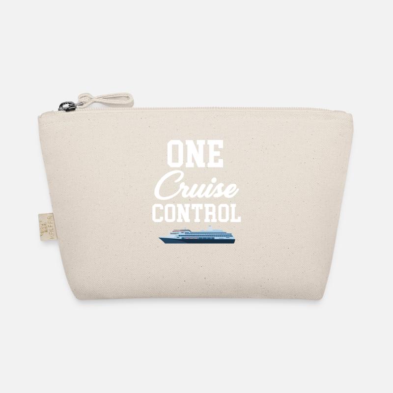 No Cruise Control Ship Lover Cruise Sailing Organic Pouch