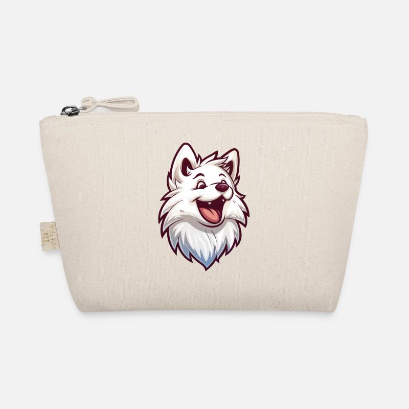Japan Spitz | Japanese Spitz | Cartoon Artwork - Bio-Täschchen - Natur