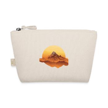 Sunset Mountains Circular Shape - Organic Pouch - nature - Front