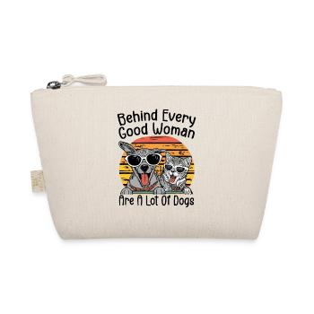 Behind Every Good Woman Are A Lot Of Dogs - Organic Pouch - nature - Front