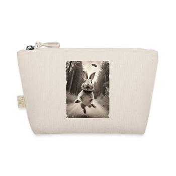 Funny Bunny Selfie Alien Spaceship - Organic Pouch - nature - Front