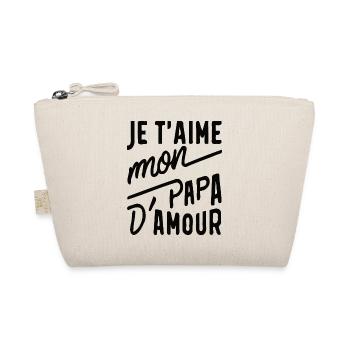 belle idée cadeau fete des pères anniversaire papa - Trousse biologique - nature - Devant