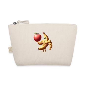 Muskelbanane mit Monsterapfe - Bio-Täschchen - Natur - Vorne