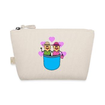 Cacahuète Couple Mari Femme Saint-Valentin - Trousse biologique - nature - Devant
