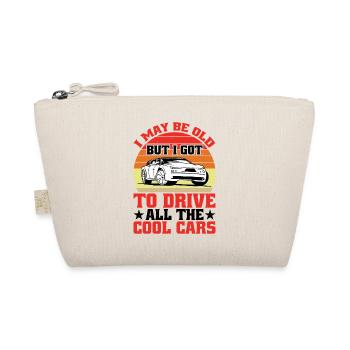 I May Be Old But I Got To Drive All The Cool Cars - Organic Pouch - nature - Front